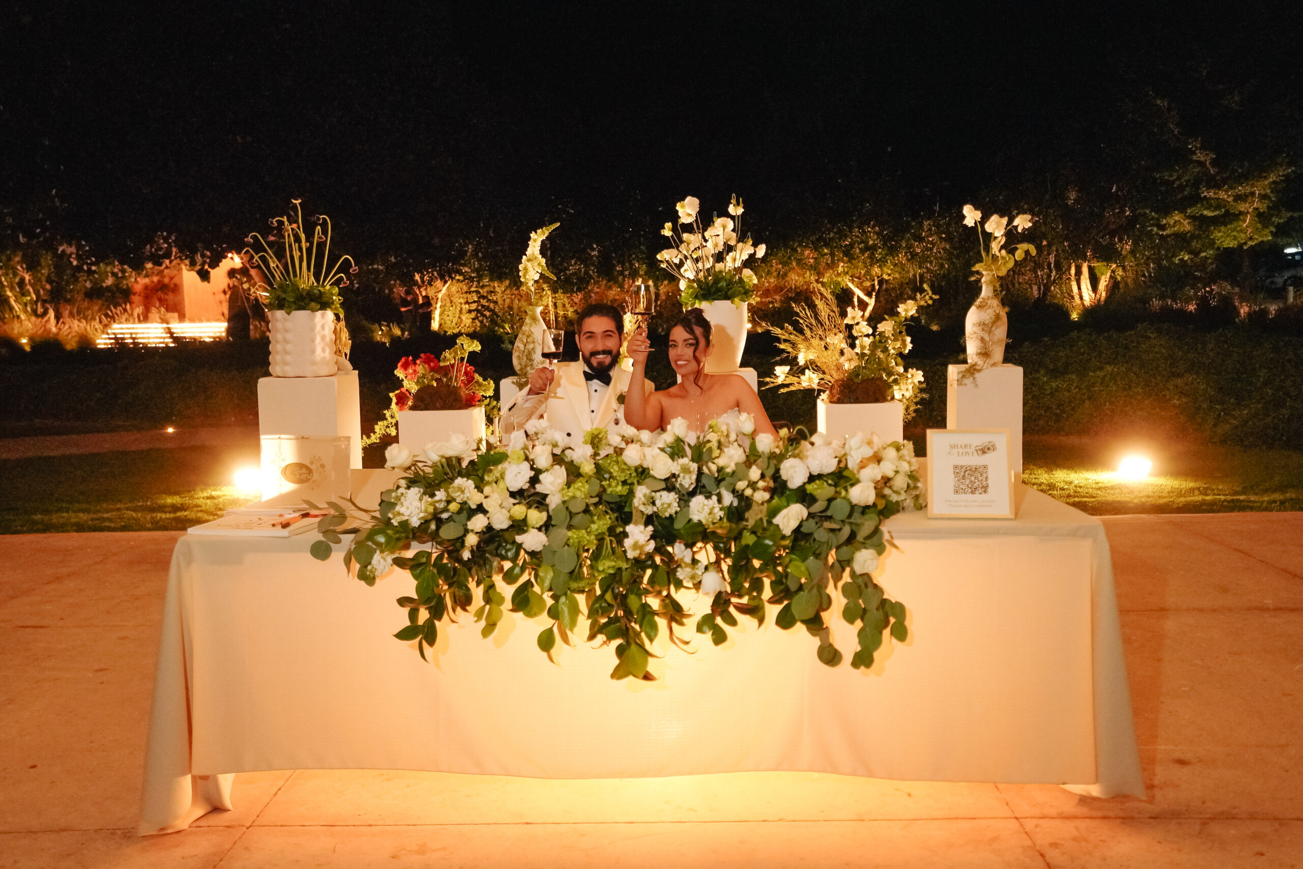 Iluminación Mesa de novios